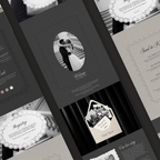 Timeless Monochrome Wedding Website Template