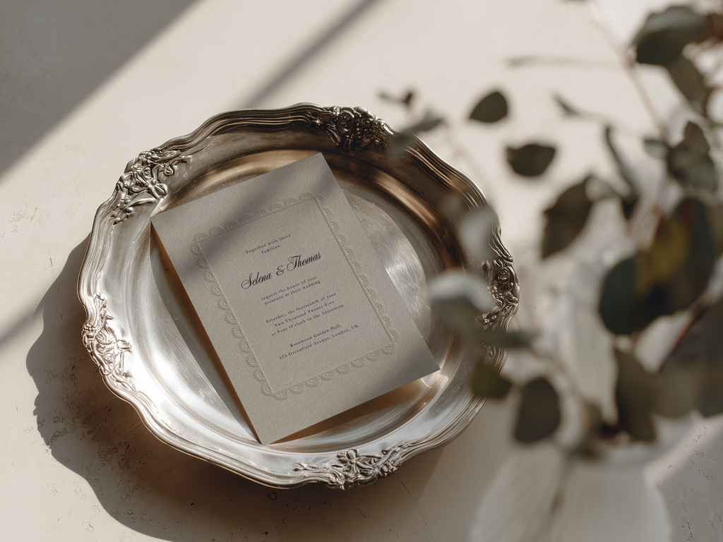 Vintage Lace Wedding Invitation Template