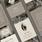 Old Money Romance Wedding Website Template