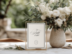 Black & White Table Number Template