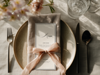 Black & White Wedding Menu Template