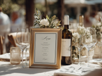 Black & White Wedding Menu Template