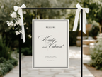 Black & White Welcome Sign Template