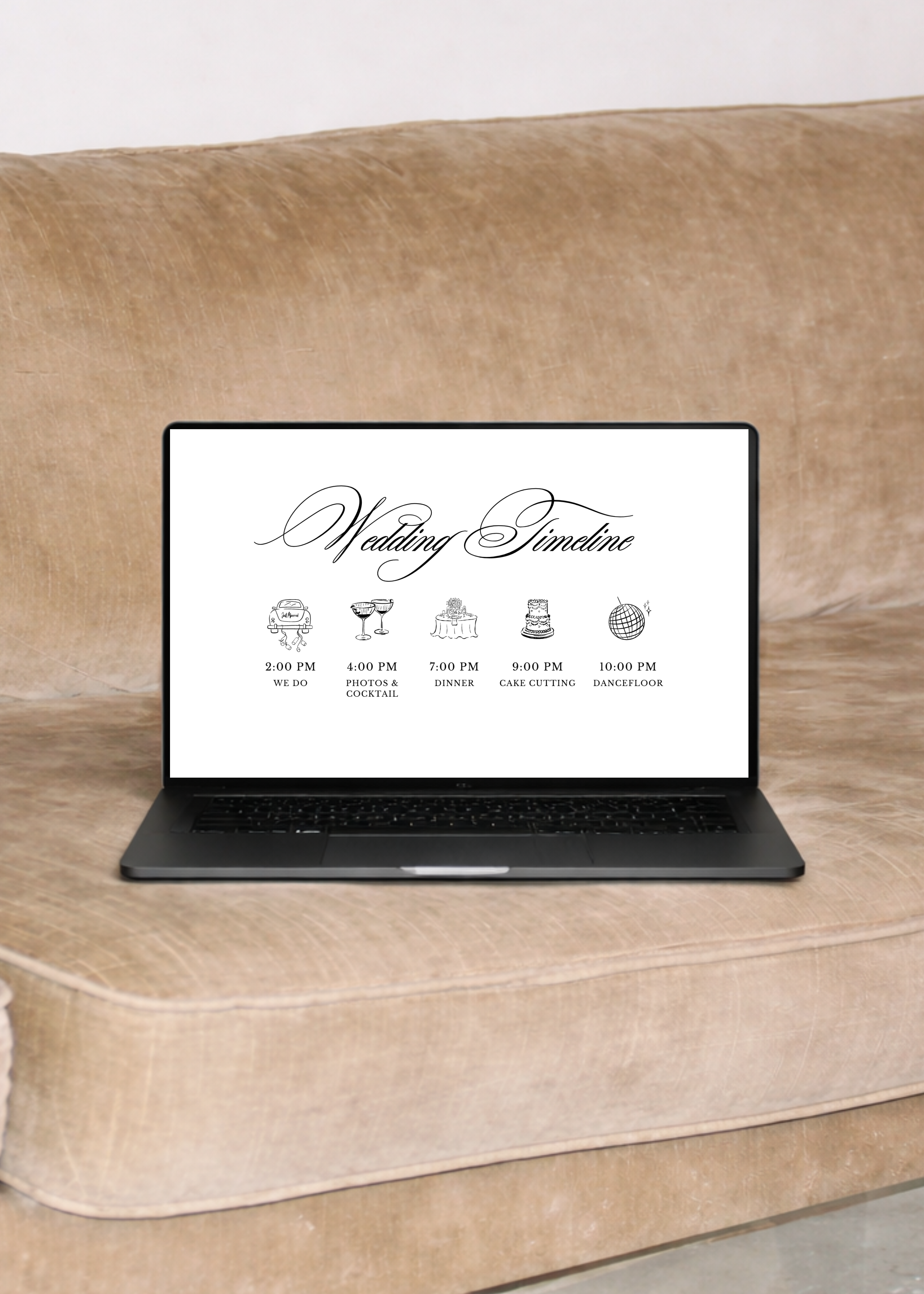 Elegant Editorial Wedding Website