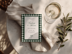 Italian Green Wedding Invitation Template