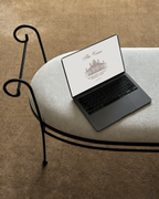 Mocha Brown Wedding Website Template
