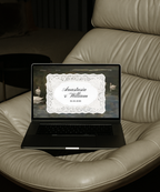 Vintage Swan Lake Wedding Website Template