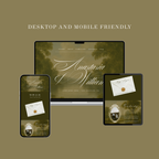 Vintage Olive Wedding Website Template