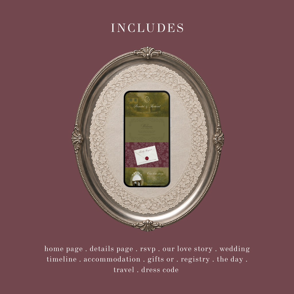 Garden Wedding Website Template