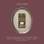 Garden Wedding Website Template