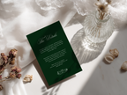 Green Wedding Details Card Template