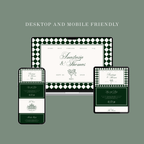 Green Harlequin Wedding Website