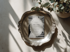 Vintage Photo Wedding Invitation Template