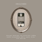 Old Money Romance Wedding Website Template