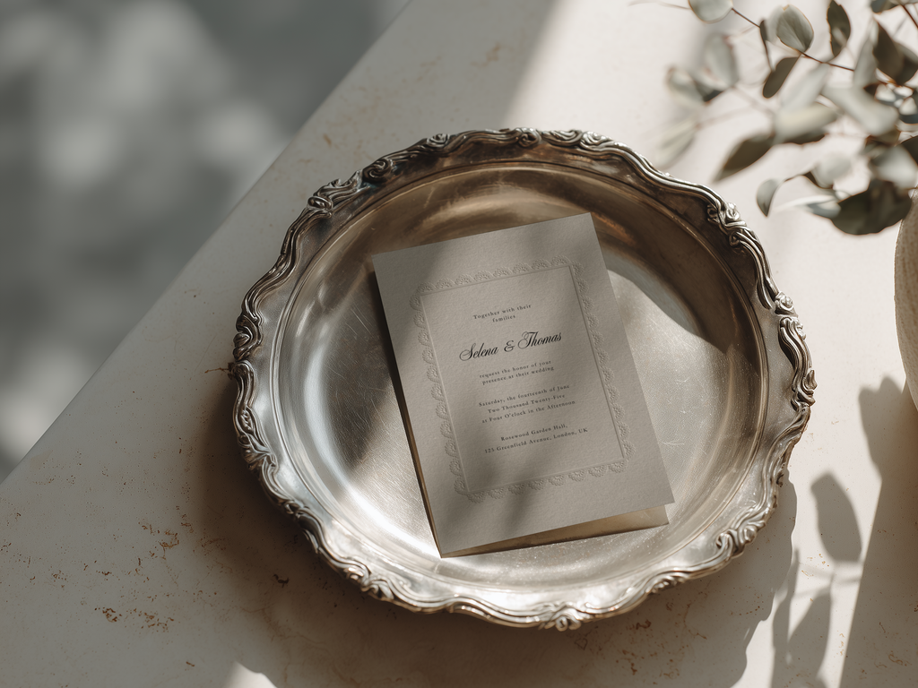 Vintage Lace Wedding Invitation Template