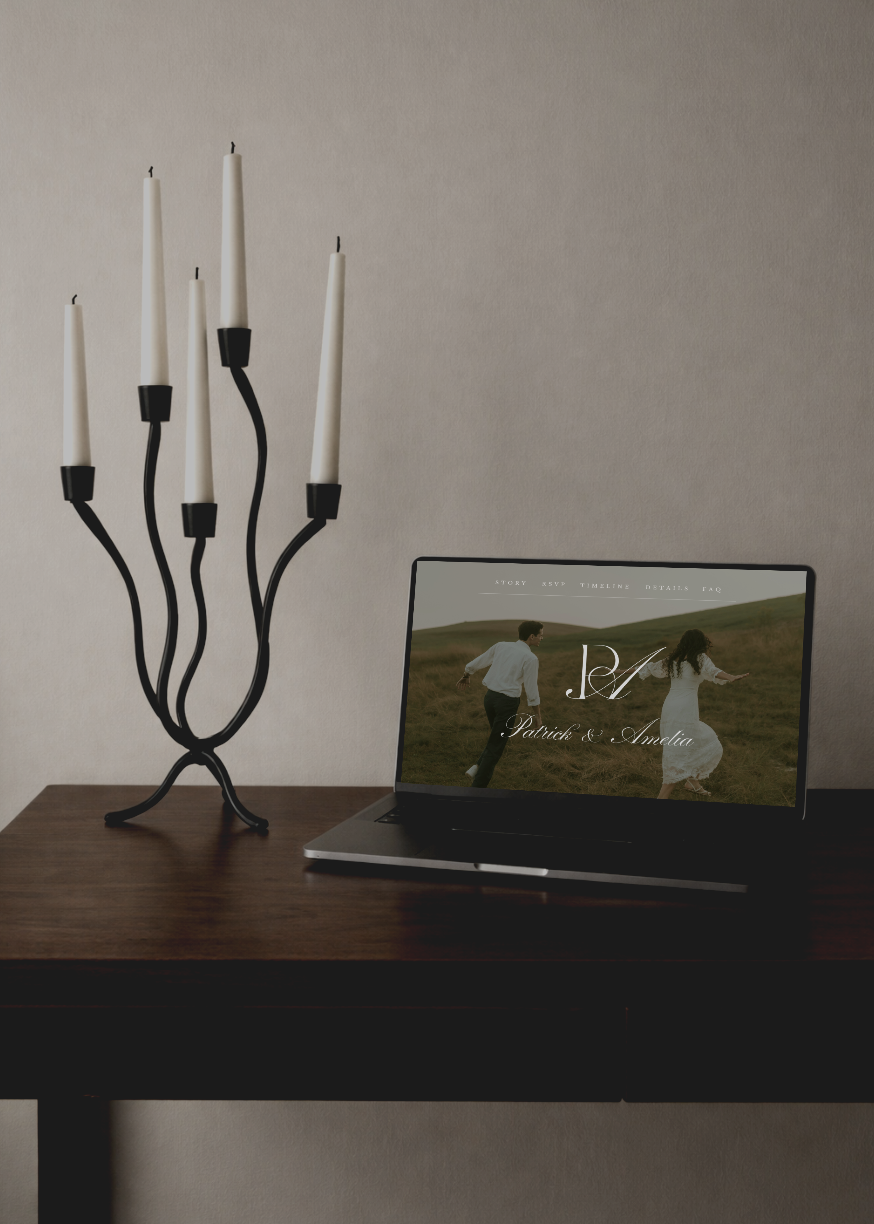 Countryside Romantic Wedding Website Template