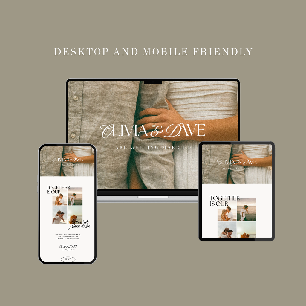 Elegant Minimal Wedding Website