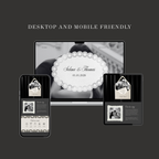 Timeless Monochrome Wedding Website Template