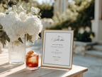 Black & White Wedding Menu Template