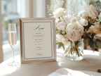 Black & White Wedding Menu Template