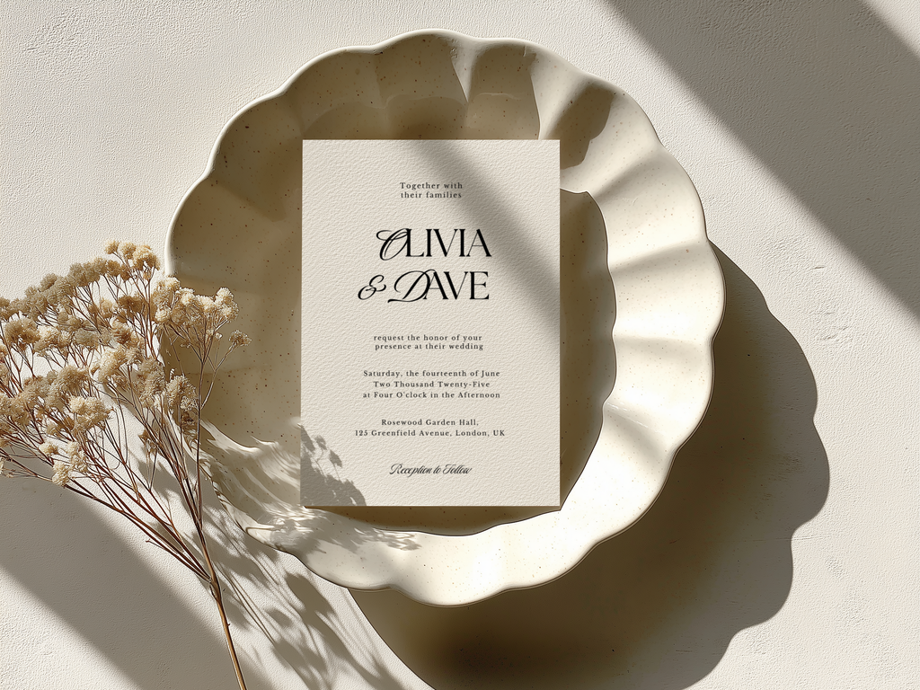 Minimalist Wedding Invitation Template