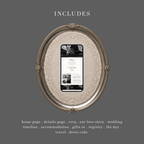 Monochrome Romance Wedding Website Template