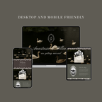 Swan & Doily Wedding Website Template