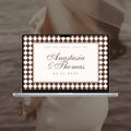 Mocha Brown Wedding Website Template