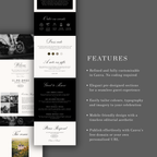 Monochrome Romance Wedding Website Template