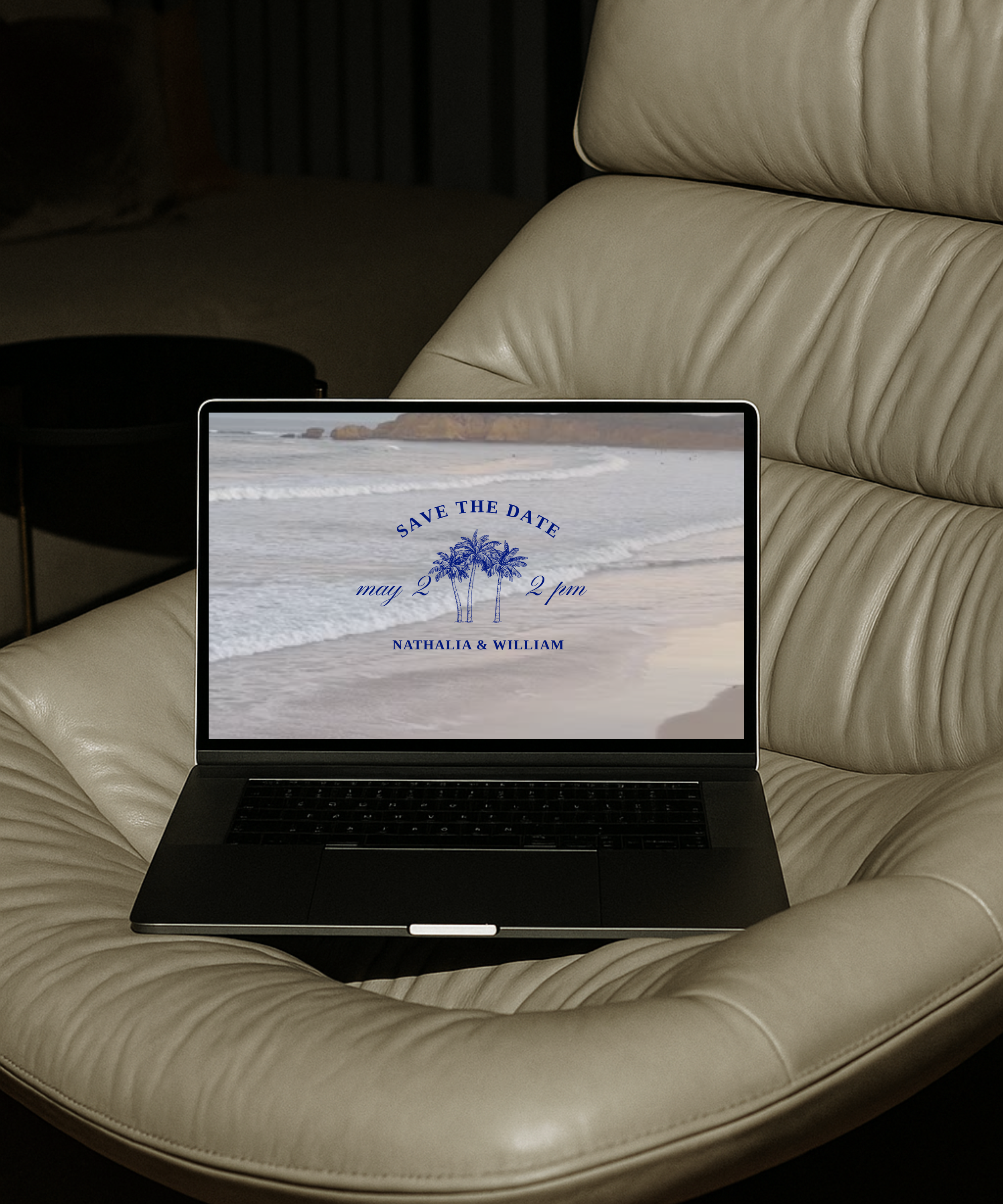 Coastal Wedding Website Template