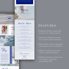 Coastal Wedding Website Template