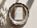 Black & White Wedding Details Card Template