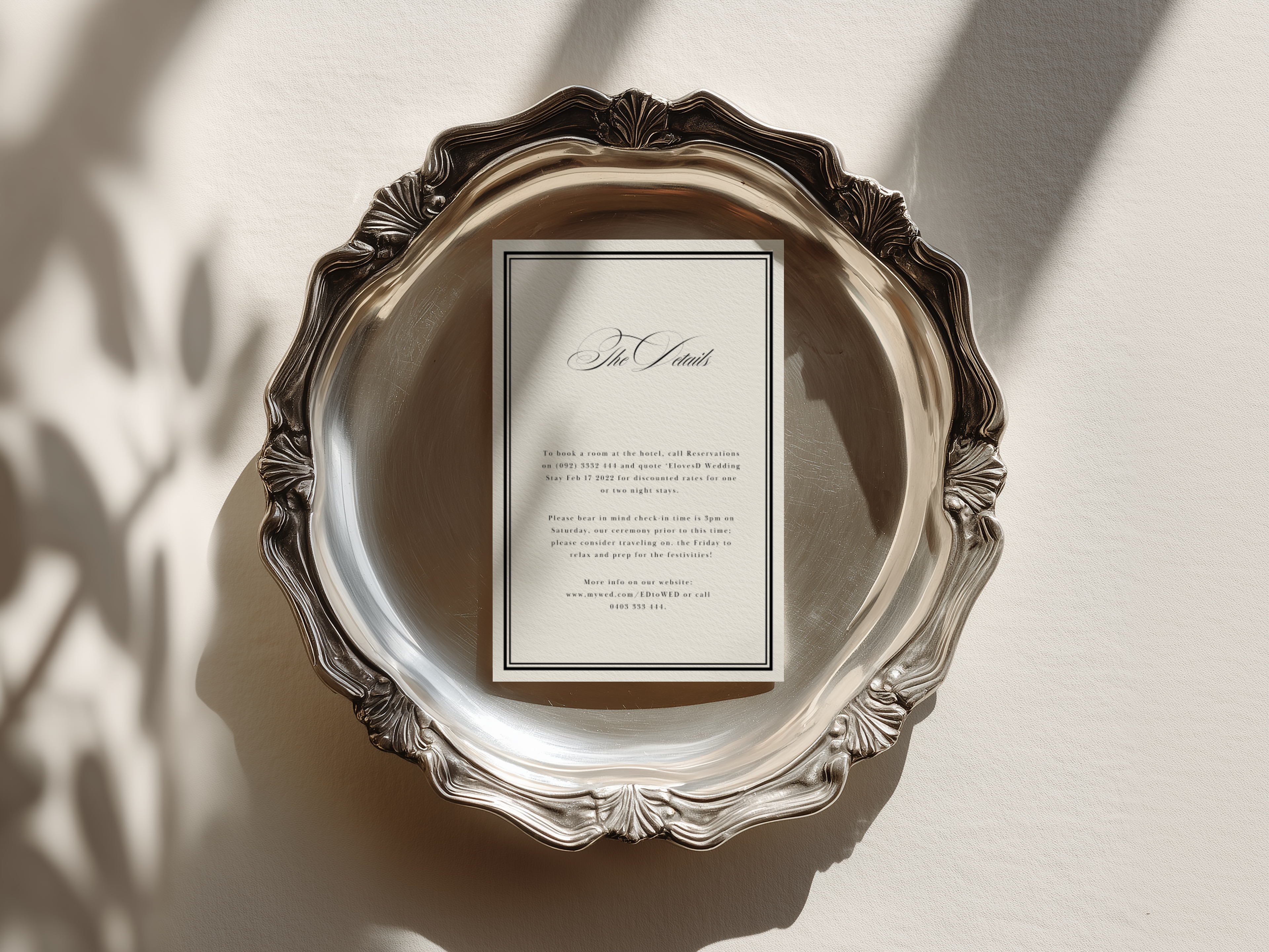 Black and White Wedding Suite Template