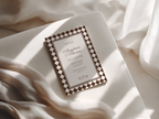 Modern Mocha Wedding Invitation Template