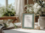 Green & White Wedding Menu Template