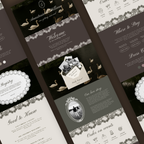 Swan & Doily Wedding Website Template