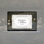 Vintage Swan Lake Wedding Website Template