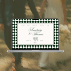 Green Harlequin Wedding Website