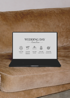 Black and White Wedding Website Template