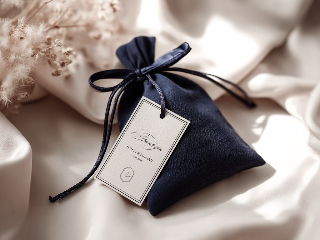 Black & White Favor Tag Template