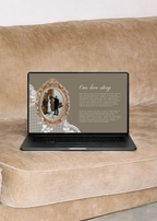 Vintage Swan Lake Wedding Website Template