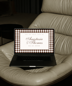Mocha Brown Wedding Website Template