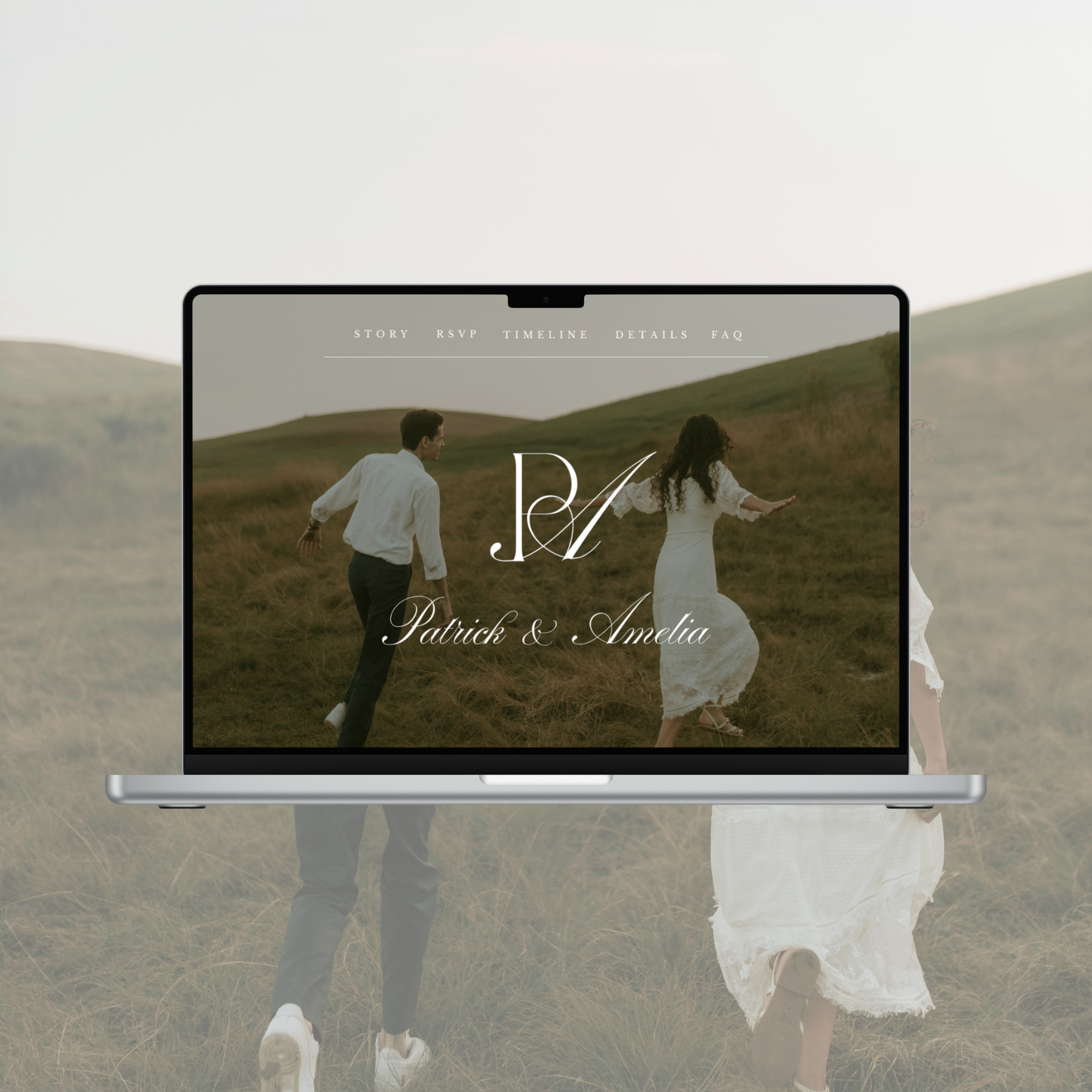 Countryside Romantic Wedding Website Template