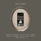 Swan & Doily Wedding Website Template