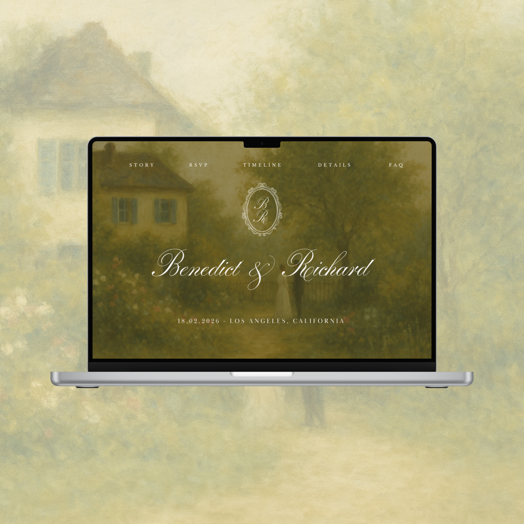 Garden Wedding Website Template