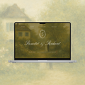 Garden Wedding Website Template