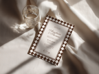 Modern Mocha Wedding Invitation Template