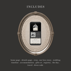 Timeless Monochrome Wedding Website Template