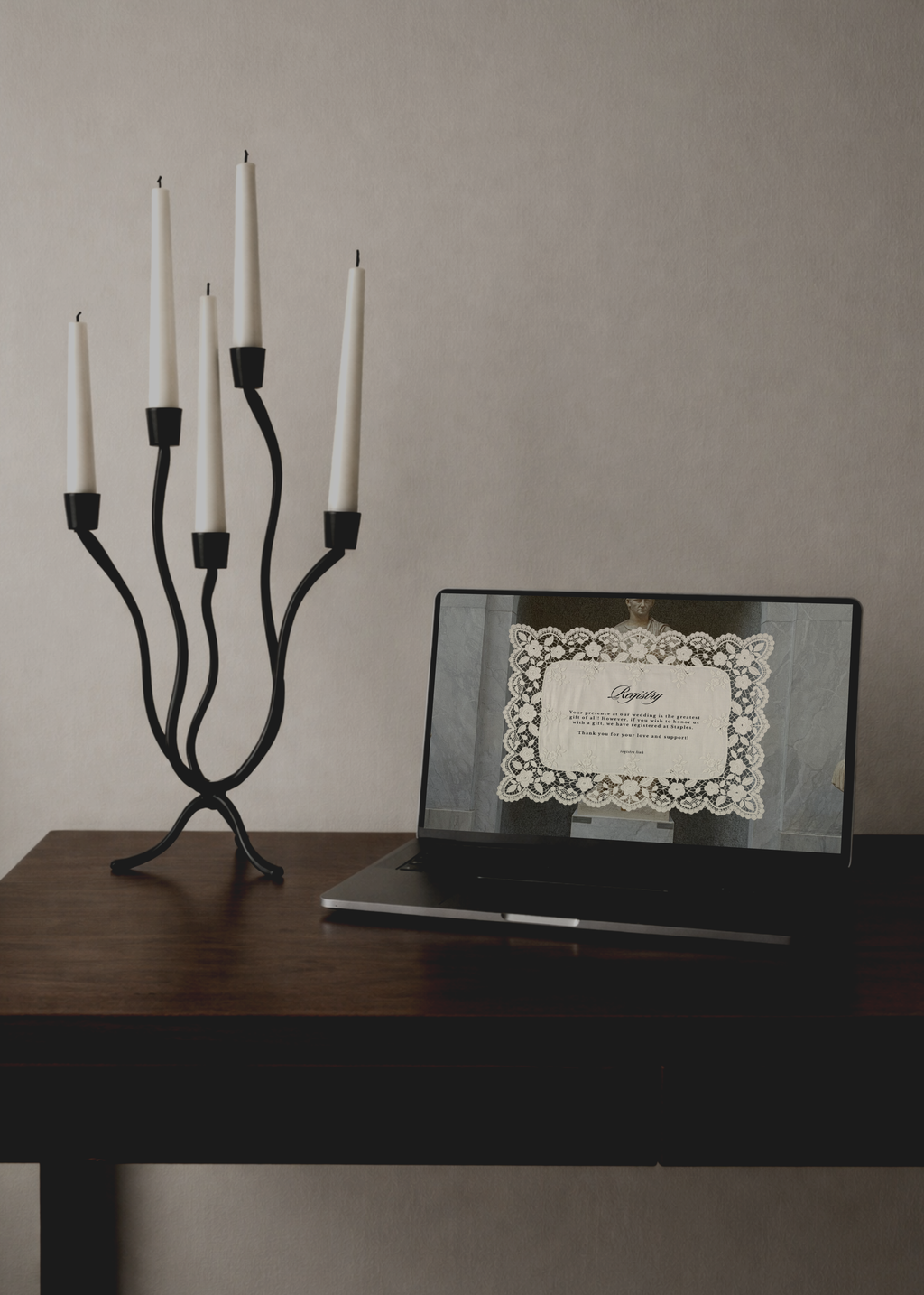 Old Money Romance Wedding Website Template