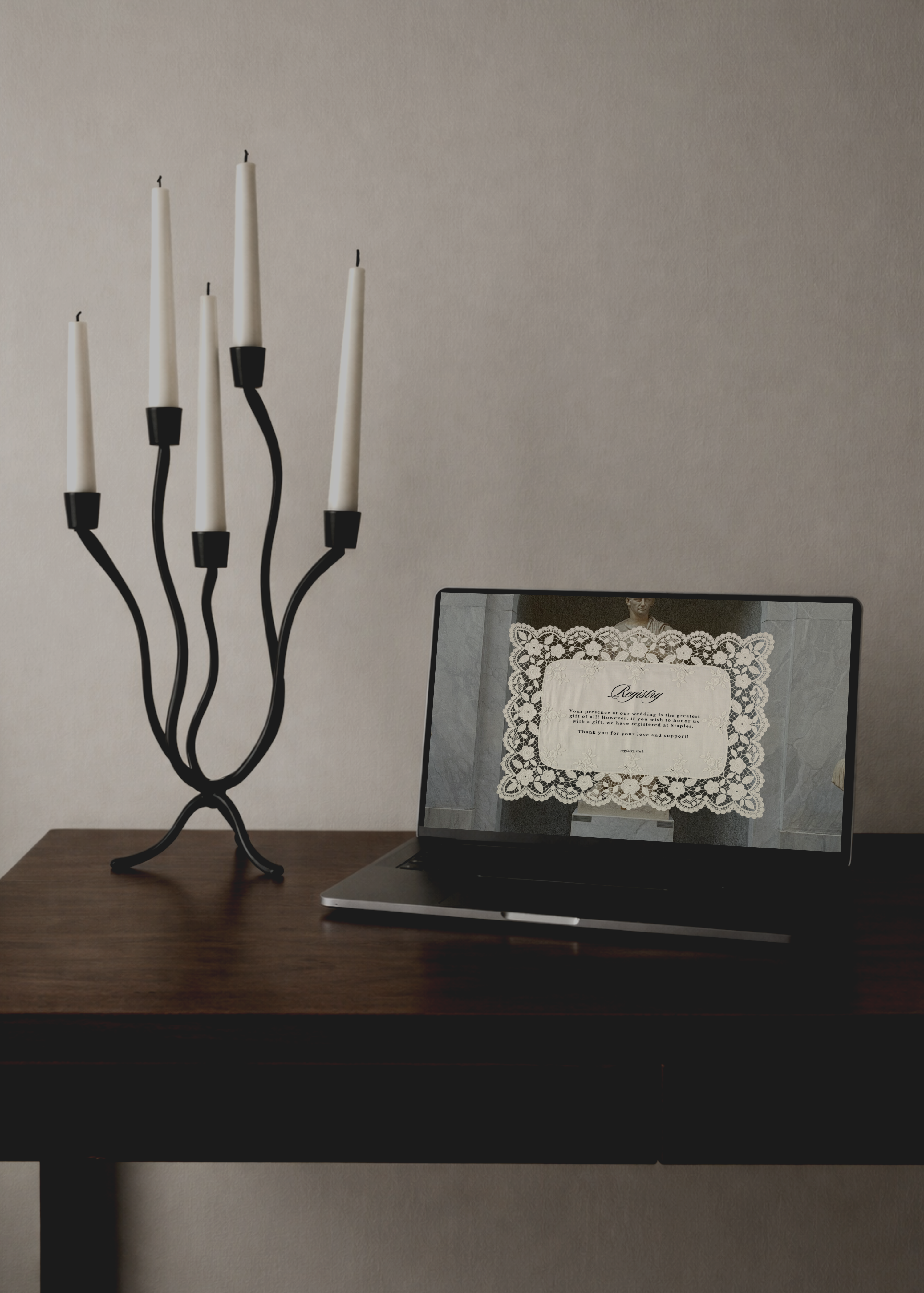 Old Money Romance Wedding Website Template